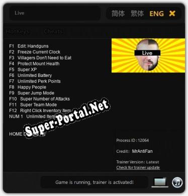 Live: ТРЕЙНЕР И ЧИТЫ (V1.0.50)