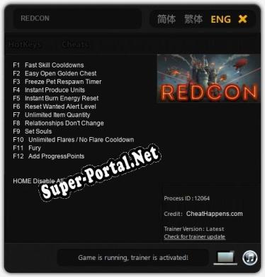 REDCON: ТРЕЙНЕР И ЧИТЫ (V1.0.49)