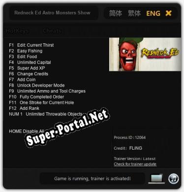 Redneck Ed Astro Monsters Show: ТРЕЙНЕР И ЧИТЫ (V1.0.23)