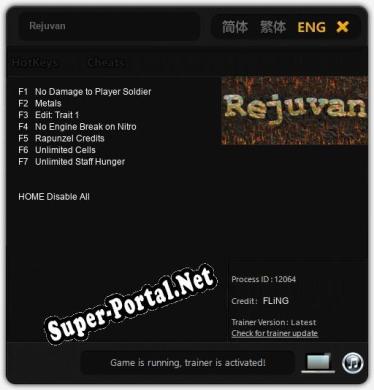 Rejuvan: ТРЕЙНЕР И ЧИТЫ (V1.0.10)