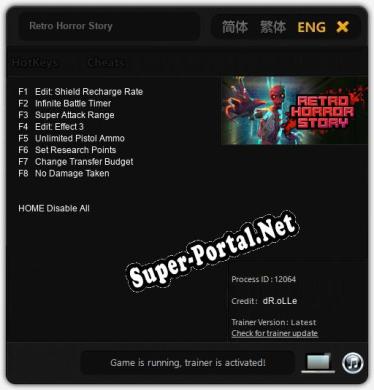 Retro Horror Story: ТРЕЙНЕР И ЧИТЫ (V1.0.10)