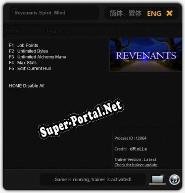 Revenants Spirit  Mind: Читы, Трейнер +5 [dR.oLLe]