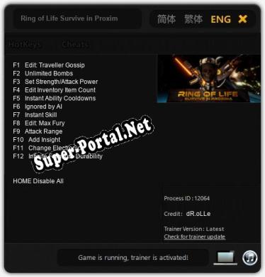 Ring of Life Survive in Proxima: Читы, Трейнер +12 [dR.oLLe]