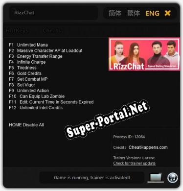 RizzChat: Трейнер +12 [v1.5]