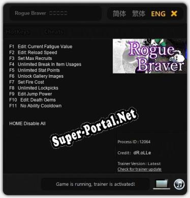 Rogue Braver  勇者ローグ: Трейнер +11 [v1.9]
