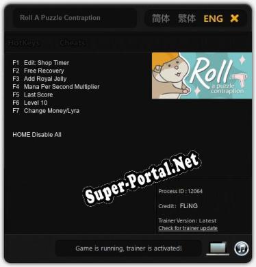 Roll A Puzzle Contraption: Трейнер +7 [v1.4]