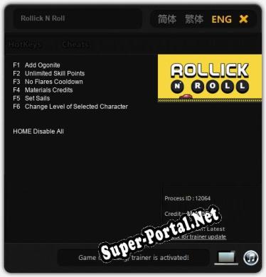 Трейнер для Rollick N Roll [v1.0.3]