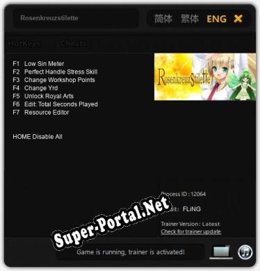 Rosenkreuzstilette: Читы, Трейнер +7 [FLiNG]