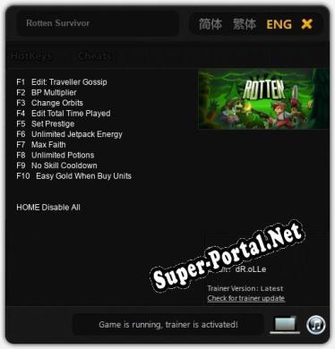 Rotten Survivor: ТРЕЙНЕР И ЧИТЫ (V1.0.90)