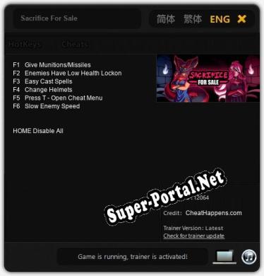 Sacrifice For Sale: Читы, Трейнер +6 [CheatHappens.com]