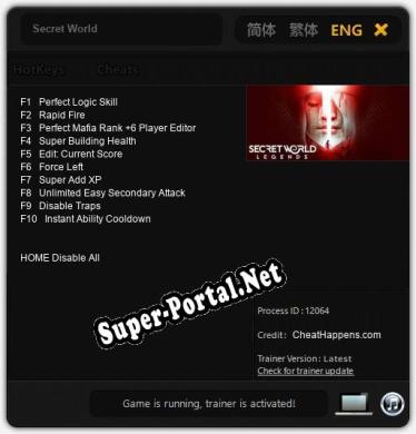 Secret World: Читы, Трейнер +10 [CheatHappens.com]
