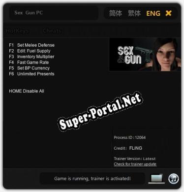 Трейнер для Sex  Gun PC [v1.0.9]
