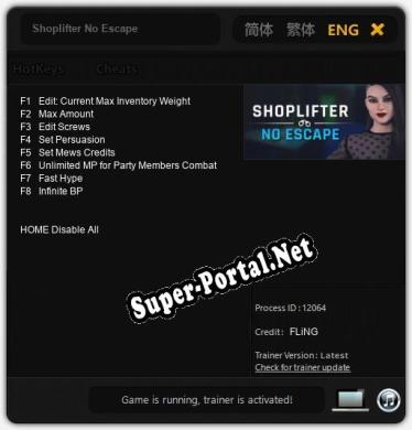 Shoplifter No Escape: Читы, Трейнер +8 [FLiNG]