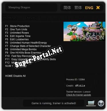 Sleeping Dragon: Читы, Трейнер +13 [dR.oLLe]