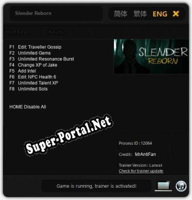 Slender Reborn: ТРЕЙНЕР И ЧИТЫ (V1.0.97)