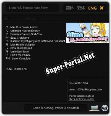 Трейнер для Slime VS. Female Hero Party [v1.0.3]