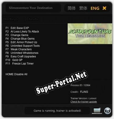 Slimesventure Your Destination: Трейнер +11 [v1.9]