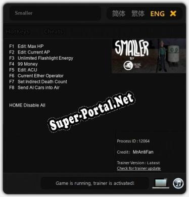 Smaller: Читы, Трейнер +8 [MrAntiFan]