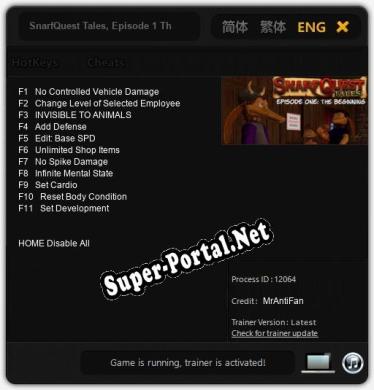 SnarfQuest Tales, Episode 1 The Beginning: Читы, Трейнер +11 [MrAntiFan]