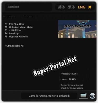 Snatched: Трейнер +5 [v1.4]