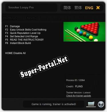 Snooker Loopy Pro: Читы, Трейнер +6 [FLiNG]