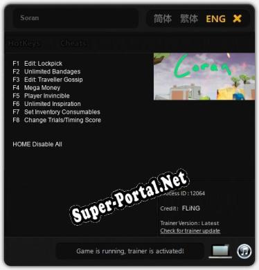 Трейнер для Soran [v1.0.2]
