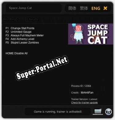 Трейнер для Space Jump Cat [v1.0.6]