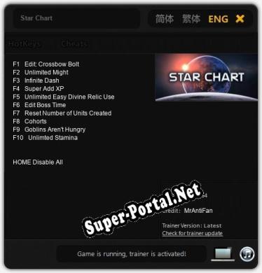 Star Chart: Трейнер +10 [v1.6]