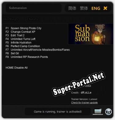 Submansion: ТРЕЙНЕР И ЧИТЫ (V1.0.63)