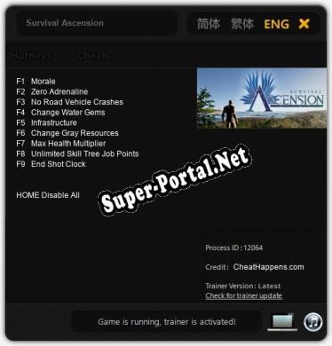 Survival Ascension: Трейнер +9 [v1.8]