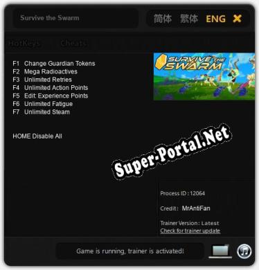 Survive the Swarm: Трейнер +7 [v1.7]