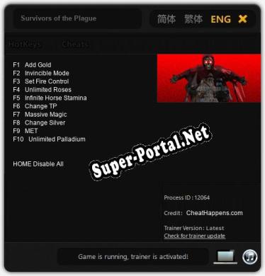 Survivors of the Plague: Читы, Трейнер +10 [CheatHappens.com]