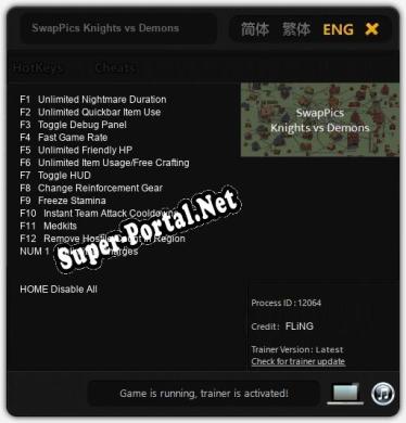 SwapPics Knights vs Demons: Читы, Трейнер +13 [FLiNG]