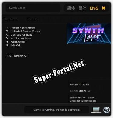 Трейнер для Synth Laser [v1.0.9]