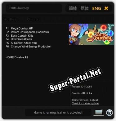 Talifs Journey: ТРЕЙНЕР И ЧИТЫ (V1.0.74)