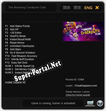 The Amazing Crackpots Club: Трейнер +15 [v1.4]