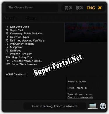 The Clowns Forest: ТРЕЙНЕР И ЧИТЫ (V1.0.30)