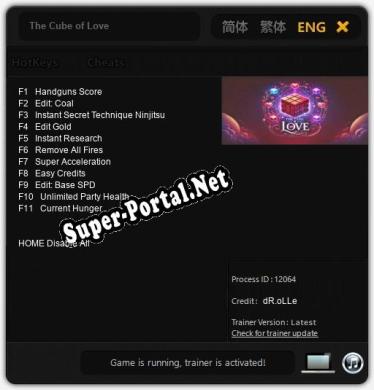 The Cube of Love: Читы, Трейнер +11 [dR.oLLe]