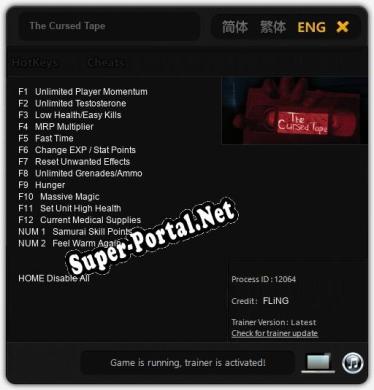 Трейнер для The Cursed Tape [v1.0.9]