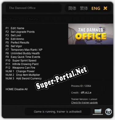 The Damned Office: Читы, Трейнер +15 [dR.oLLe]