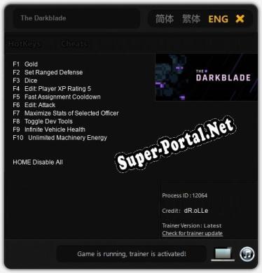 The Darkblade: Трейнер +10 [v1.4]