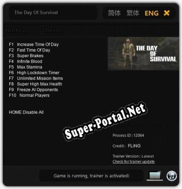 The Day Of Survival: ТРЕЙНЕР И ЧИТЫ (V1.0.48)