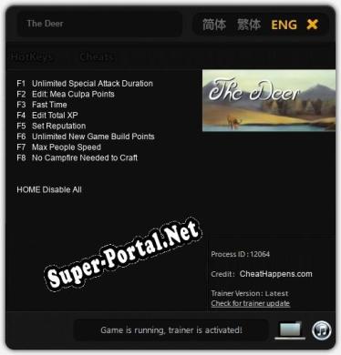 The Deer: ТРЕЙНЕР И ЧИТЫ (V1.0.31)
