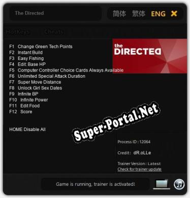 The Directed: Читы, Трейнер +12 [dR.oLLe]