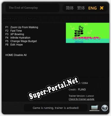 The End of Gameplay: ТРЕЙНЕР И ЧИТЫ (V1.0.72)
