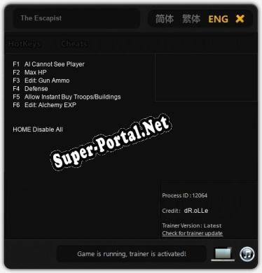 The Escapist: Трейнер +6 [v1.7]