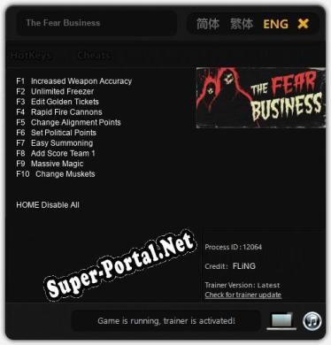 The Fear Business: Читы, Трейнер +10 [FLiNG]