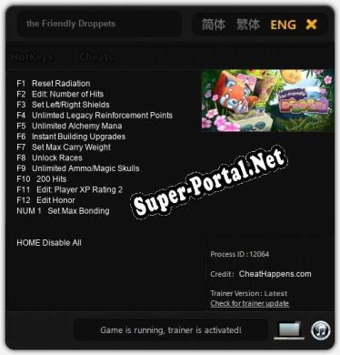 Трейнер для the Friendly Droppets [v1.0.9]