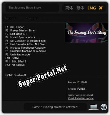 Трейнер для The Journey Bobs Story [v1.0.9]