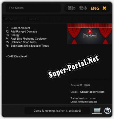 The Klown: ТРЕЙНЕР И ЧИТЫ (V1.0.98)